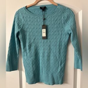 Talbots NWT Aqua Sweater
